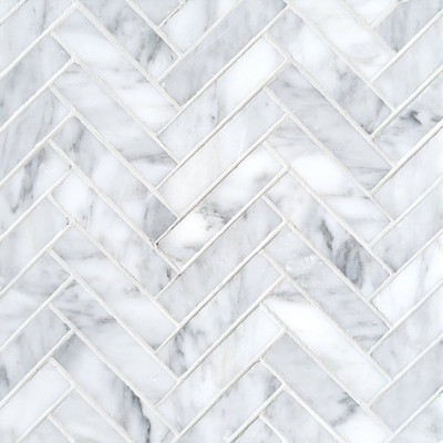 White Herringbone